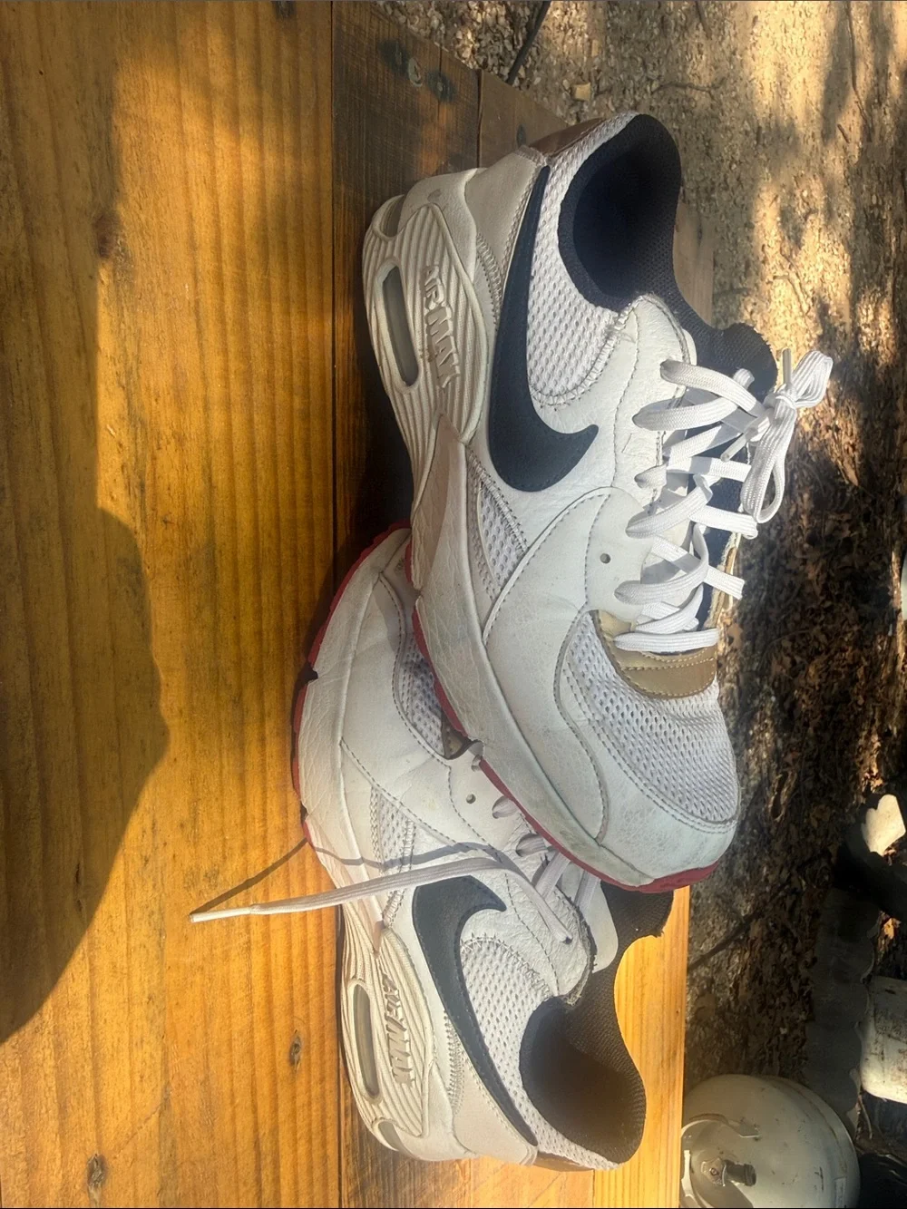Nike Women’s White, Black & Gold AirMax Sneakers